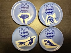 4 db Stettner CO porcelán tálkák, az 1976-os innsbrucki olimpia emlékére. 