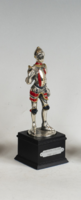Ezüst miniatűr lovag figura - Armatura Italicana anno 1580