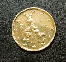 20 EURO CENT 2002 OLASZ * VF *