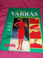 1990.Acsay Judit :Szabás-varrás Burda módra KÖNYV SZABÁSMINTÁKKAL a képek szerint BURDA