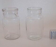 Régi 0.75 l befőttesüveg 2 db együtt dekorációnak kreatív ötletekhez DIY gyűjteménybe