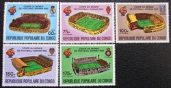 KS1116 / Kongói  Köztársaság 1982 Labdarúgó VB bélyegsor  postatiszta