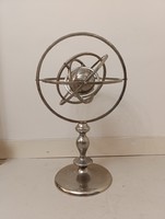 Retro földgömb fém armilláris gömb iskola szemléltető eszköz csillagászat 466 9890