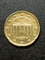 20 EURO CENT 2002 NÉMET 'A'  * VF *