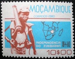 KS968 / Mozambik 1980 Zimbabwe függetlensége bélyeg postatiszta