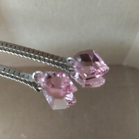 Fülbevaló 925 sterling ezüst  .  Medálok - színes üveg . Súly - 4,01 g.