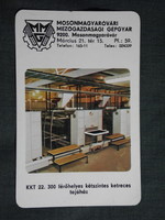 Kártyanaptár,MMG,Mosonmagyaróvár mezőgazdasági gépgyár,tojóház,1975,   (7)