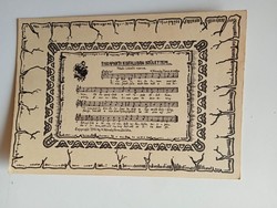 V2112 Képeslap nagyságú nyomat - Tiszaparti kisfaluban születtem -  1942  H.Várady Ilona - Zaláta