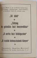 Kapitán Mária 4 db kis szakácskönyve 1941-1944..