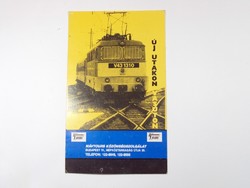 Régi Máv Tours naptár az 1990-1991. évi menetrendi időszakra