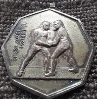 Birkózó érem  D.A.L.1922 .  33mm . Ag Bronz.