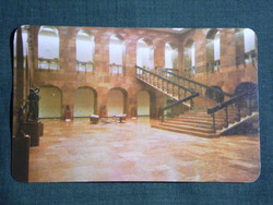 Kártyanaptár,Budai várpalota múzeum,Középületépítő vállalat,Budapest, 1976,   (7)