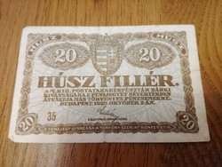 20 fillér 1920 VF