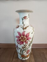 Zsolnay Orchidea mintás porcelán nagy váza
