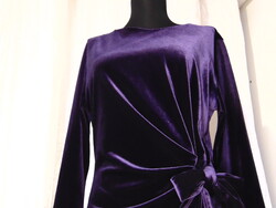 Bársony alkalmi ruha - püspöklila