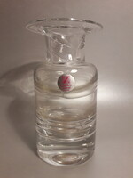 MODERN!! Zwiesel Cristallerie vastag falú elegáns jelzett üveg váza