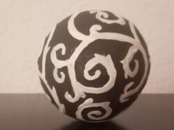 Vintage. Kézzel festett porcelán gömb