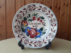 Apátfalvi / Telkibánya tányér eladó !