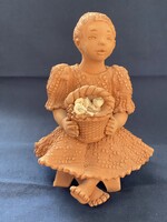 Illár Erzsébet terrakotta szobor, figura