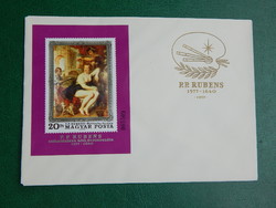 FDC 1977. Festmény (XVII.) - Rubens blokk (Bathseba fürdője) /850,-Ft/