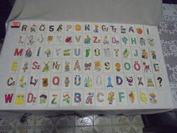 Retro ABC játék kártya, betűkártya, gyerek kártya 88 +1 lapos komplett pakli - nosztalgia