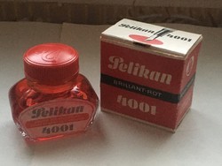 JÓ ÁR !!! PELIKAN Piros Töltőtoll Tinta !!! 70%-os !!! 1962-1970!!!
