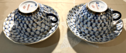 LOMONOSOV USSR PORCELÁN NAGYMÉRETŰ TEÁSCSÉSZÉK / 2DB
