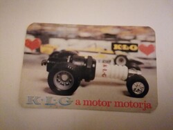 Kártyanaptár - 1980 - K.L.G. - a motor motorja