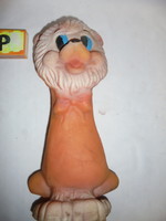 Oroszlán - régi, csipogós gumi játék figura