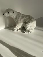 Royal Dux Polar Bear, Large Size, Damaged
