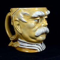 1900 körül Otto von Bismarck ANTIK NÉMET PORCELÁN KARAKTER KORSÓ !