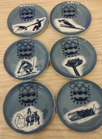 Stettner CO porcelán tányérok, 1976 Innsbrucki olimpia