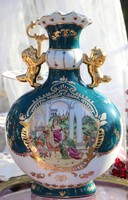 Francia Limoges porcelán  váza