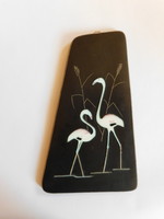 Ruscha vintage flamingós falidísz