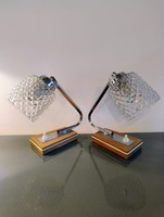 Mid Century Design asztali éjjeli lámpa, 2 darab