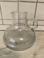 Retro glass decanter, serving bottle for sale!