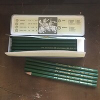ÚJ !!! 12db Faber Castell 9100 Közepes Másoló Ceruza Eredeti Fém Doboz !!!
