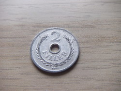 2  Fillér  1956    Magyarország