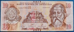 Honduras 10 Lempiras 2019, F+-VF.