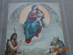 A Franklin Nyomda képanyag archivumából:RAFFAELLO-A FOLIGNÓI MADONNA-1511 festménye nyomata