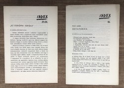 Pán Imre .  Index Röpirat - és Vitairat könyvtár nyolc füzete.