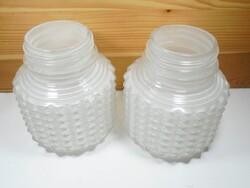 Retro fali lámpa csillár üveg búra csavaros menetű E14 kisfoglalatú 2 db