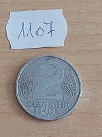 NÉMET NDK 2 DEUTSCHE MARK MÁRKA 1957 A,  ALU. 1107