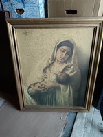 Régi egyházi nyomat kb 80x60