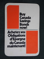 Kártyanaptár,Franciaország,Bank,Canada kötvény, 1974,   (7)