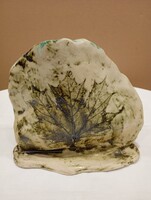 Levél mintás, kerámia váza