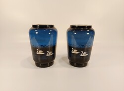 DRASCHE HATTYÚS PORCELÁN VÁZA PÁR, HIBÁTLAN ! (R044)