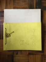 NOs !! '60-Évek Fénykép Album Sárga 24 Lap Eredeti Védőcsomagolás !!! + 300db Fotósarok !!!
