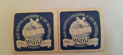 Emlékbélyeg bélyeg magyar nők demokratikus szovetsége 1956 5Ft 2db egyben MNDSZ
