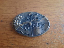 Retro bronz munkásőr-kisz plakett 1919-1957